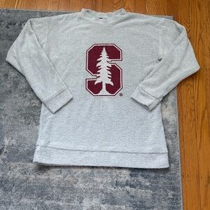 Stanford University Vintage Woolly Threads mock neck sweatshirt, SZ Medium